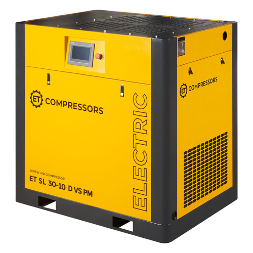 Винтовой компрессор ET-Compressors SL 30-10 D VS PM (IP23) без муфты с частотным регулированием производительности и двигателем на постоянных магнитах