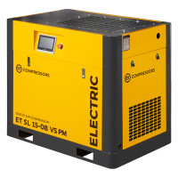 Винтовой компрессор ET-Compressors SL 15-08 VS PM (IP55) с частотным регулированием производительности и двигателем на постоянных магнитах Винтовой компрессор ET-Compressors SL 15-08 VS PM (IP55) с частотным регулированием производительности и двигателем на постоянных магнитах