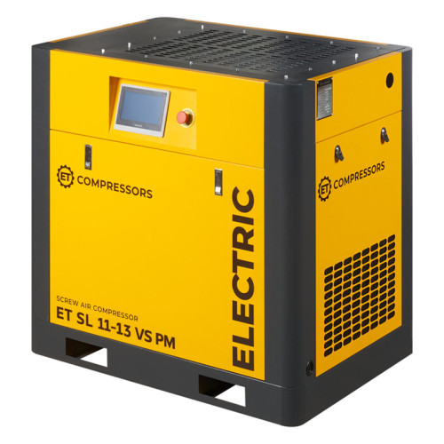 Винтовой компрессор ET-Compressors SL 11-13 VS PM (IP55) с частотным регулированием производительности и двигателем на постоянных магнитах