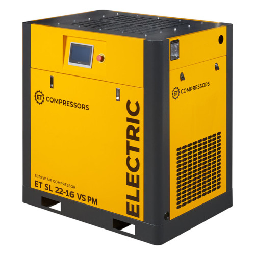 Винтовой компрессор ET-Compressors SL 22-16 VS PM (IP55) с частотным регулированием производительности и двигателем на постоянных магнитах Винтовой компрессор ET-Compressors SL 22-16 VS PM (IP55) с частотным регулированием производительности и двигателем на постоянных магнитах