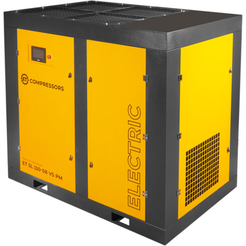 Винтовой компрессор ET-Compressors SL 110-10 VS PM (IP55) с частотным регулированием производительности и двигателем на постоянных магнитах